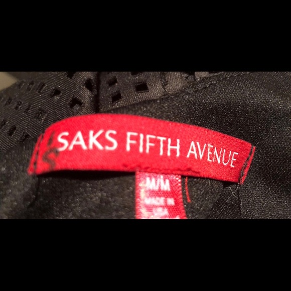 Saks Fifth Avenue Women's Black Sleeveless Dress M - Picture 8 of 8